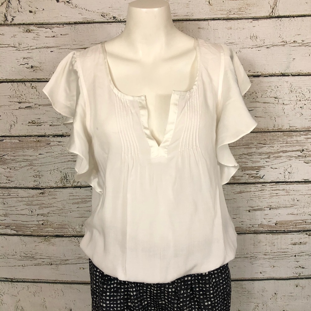 D7 American Eagle Outfitters White Blouse Sm